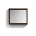 Kube Bath 36″ Wide Mirror With Shelf – Rosewood