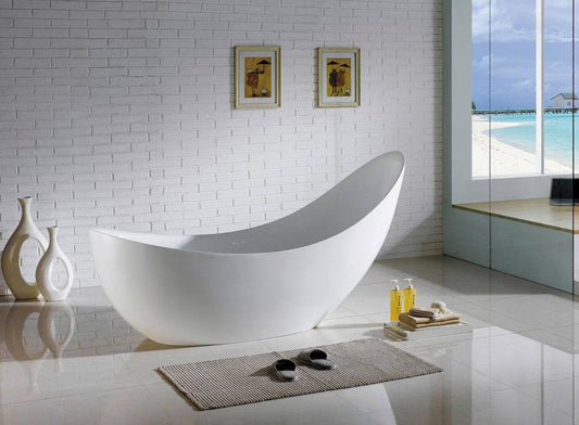 Kube Salto Free Standing Bathtub Collection in 67" and 80" - Renoz