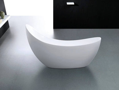 Kube Salto Free Standing Bathtub Collection in 67" and 80"