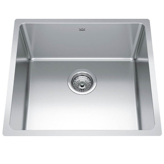 Kindred Brookmore 19.5" x 18.12" Undermount Single Bowl Stainless Steel Kitchen Sink Model - Renoz