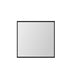 Kube Bath 28″ Stainless Steel Framed Mirror – Matte Black