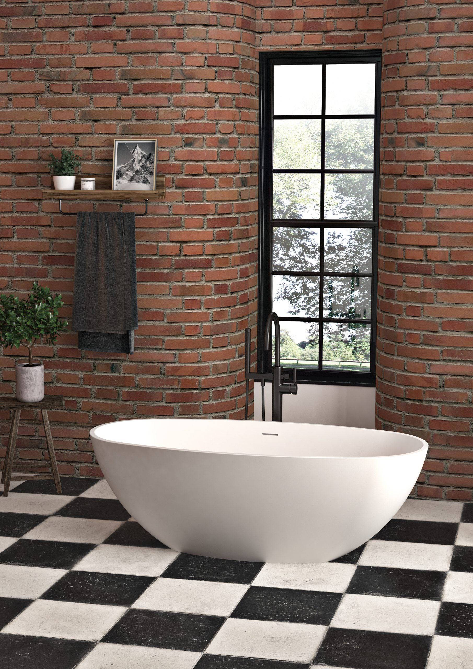 Slik Portfolio Bath Logan Slikcast Glossy White 61.44" x 29.44" x 20.5" - Renoz