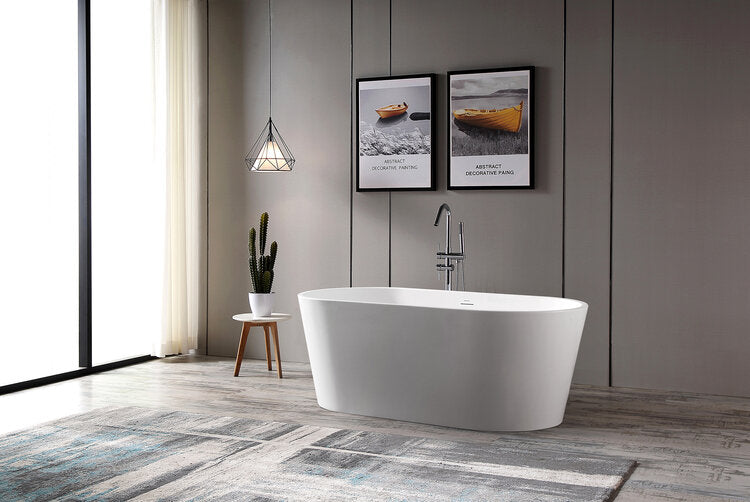 Bagno Italia Monaco One Piece Freestanding Bathtub With Drain MN111170