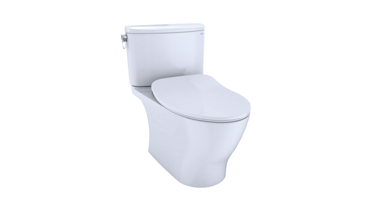 Toto Nexus Two Piece Toilet, 1.28 GPF, Elongated Bowl Slim Seat - Renoz