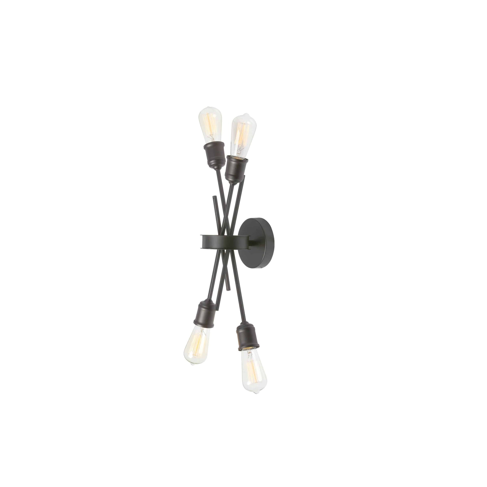 Dainolite 4 Light Wall Sconce, Espresso Finish - Renoz