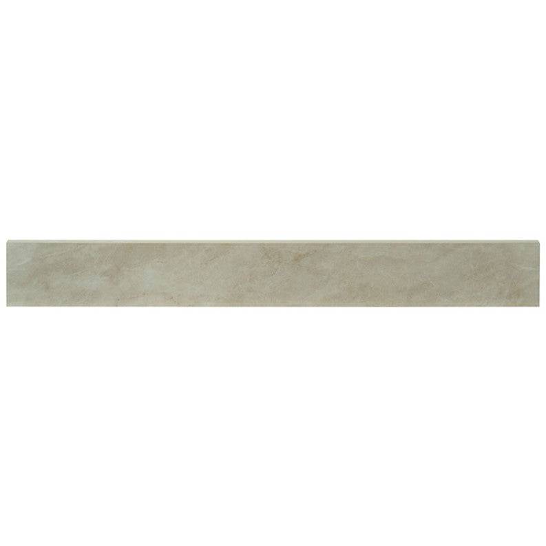 MSI Praia Crema Bullnose Porcelain Tile Polished 3" x 24" - Renoz