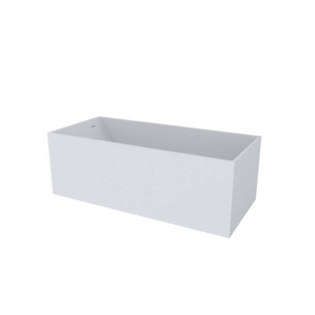 Slik Portfolio Bath Kuadra Slikcast Glossy White 63" x 28.5" - Renoz