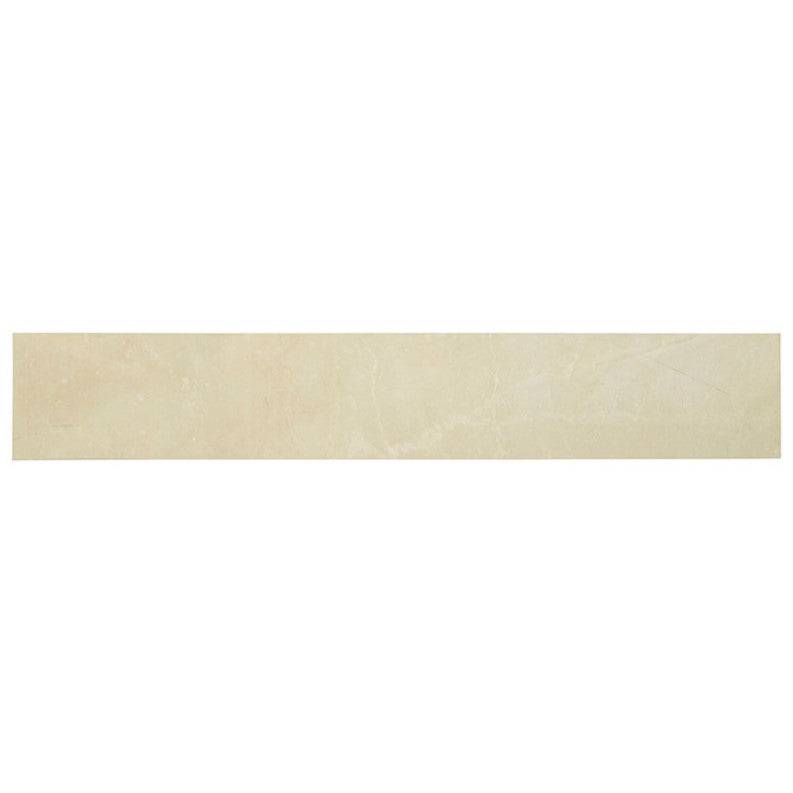 MSI Sande Cream Bullnose Porcelain Tile Polished 3" x 18" - Renoz