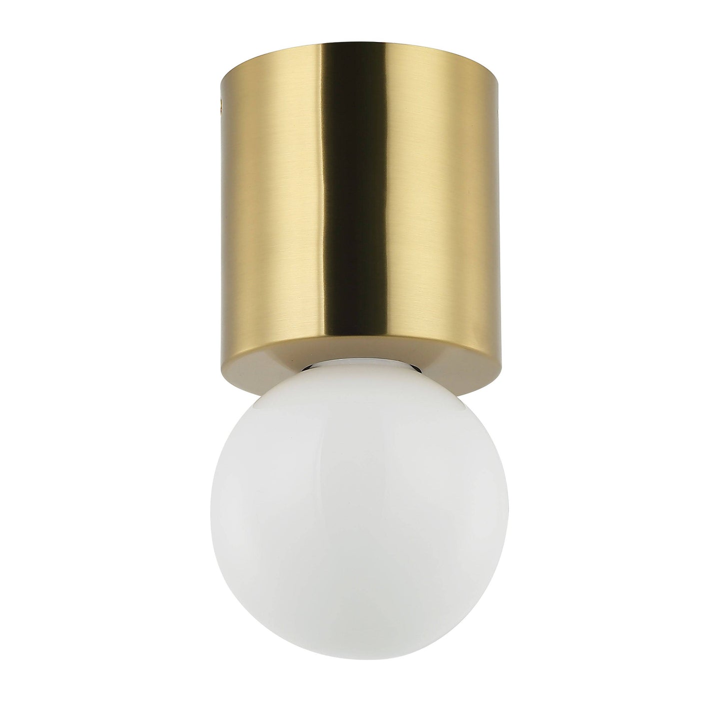 Dainolite 1 Light Aged Brass Flush Mount - Renoz