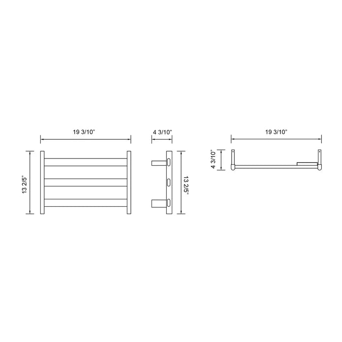 Kodaen 13" Electrical Towel Warmer TWR127MB-E403