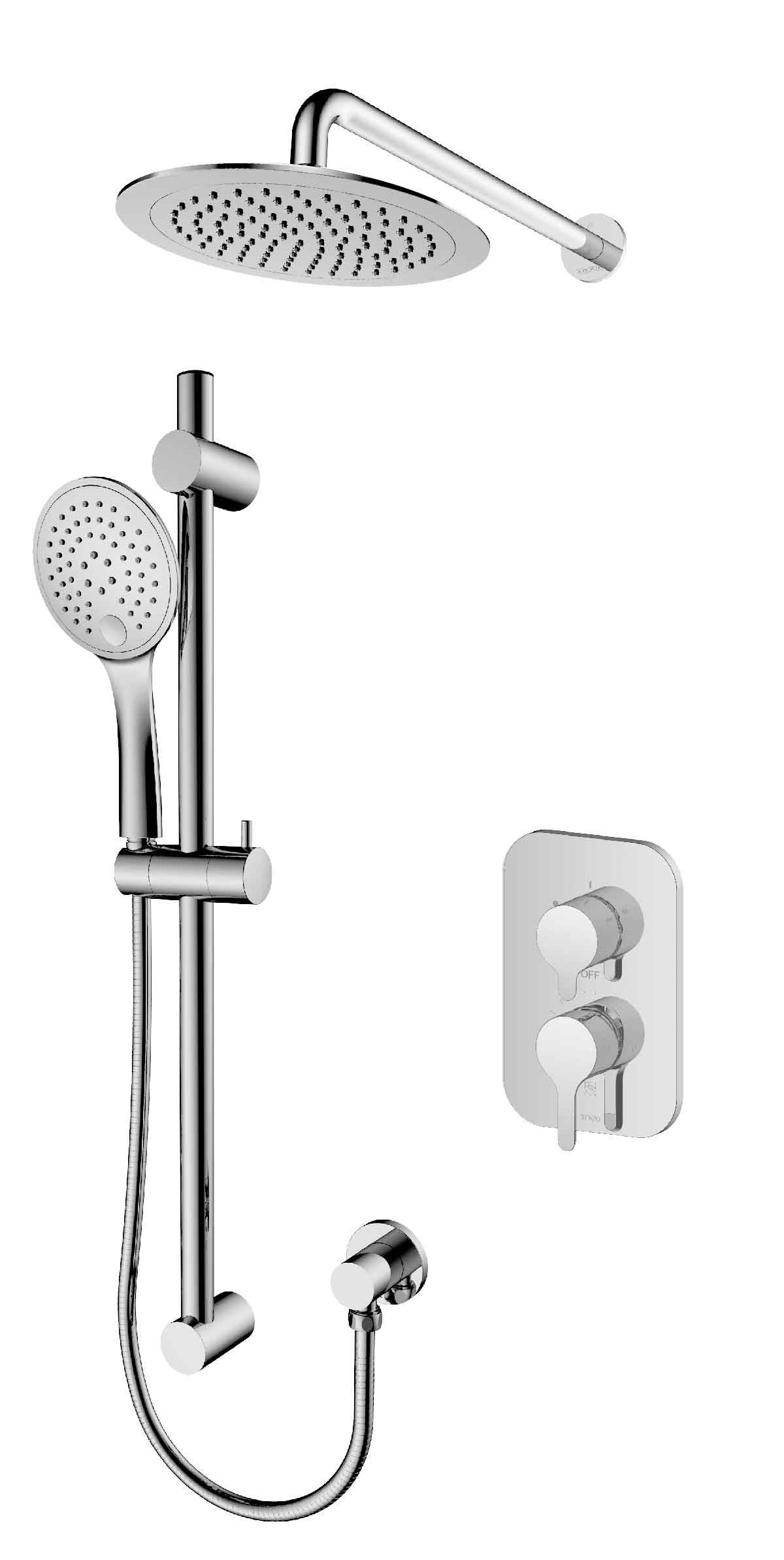 Tenzo MYLO Pressure Balanced 2 Functions Shower Kit MYPB22-1130