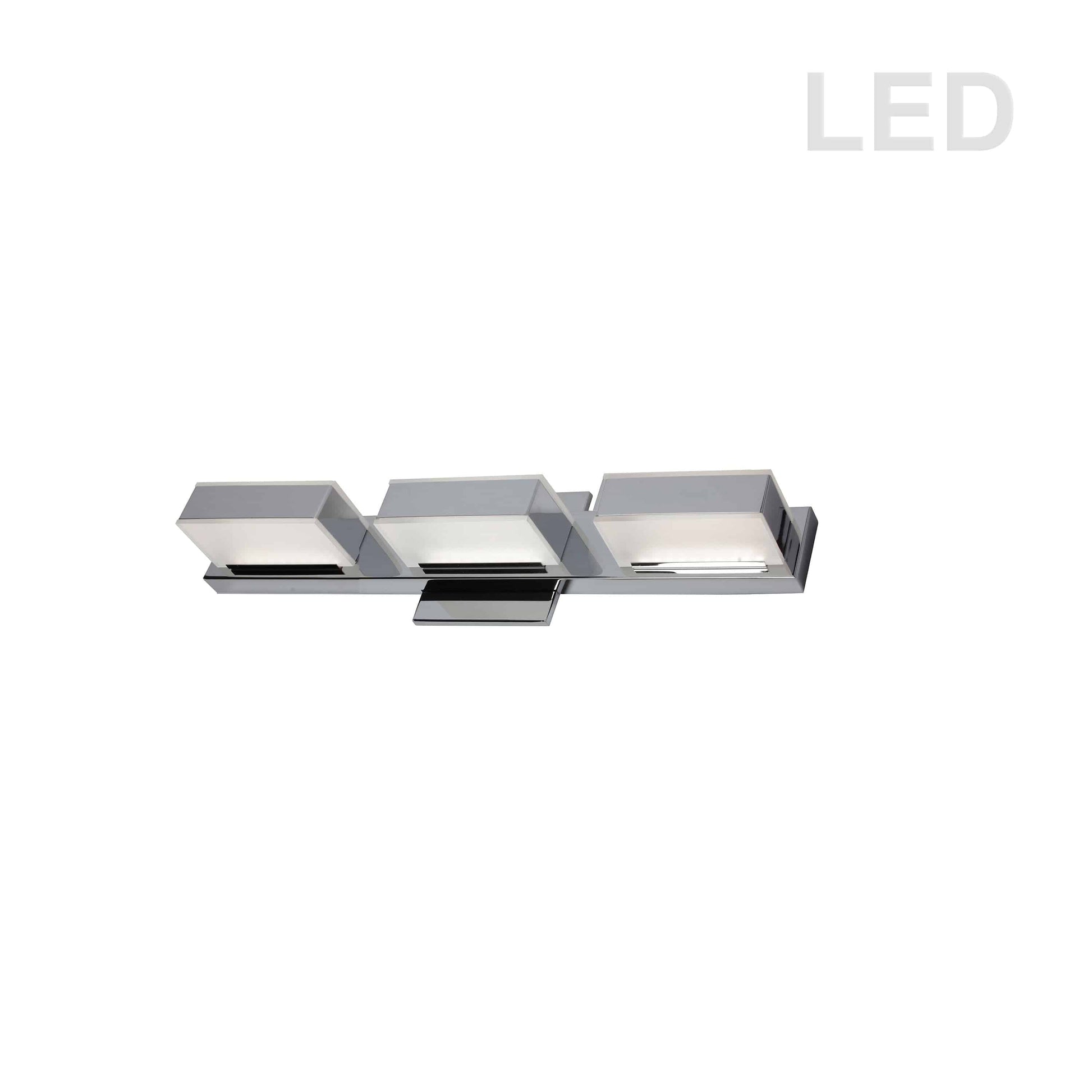 Dainolite 3 Light LED Wall Vanity, Polished Chrome Finish - Renoz