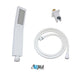 Kube Bath Aqua Piazza Handheld Kit W/ Handheld, 5′ Long Hose and Wall Adapter – White - Renoz