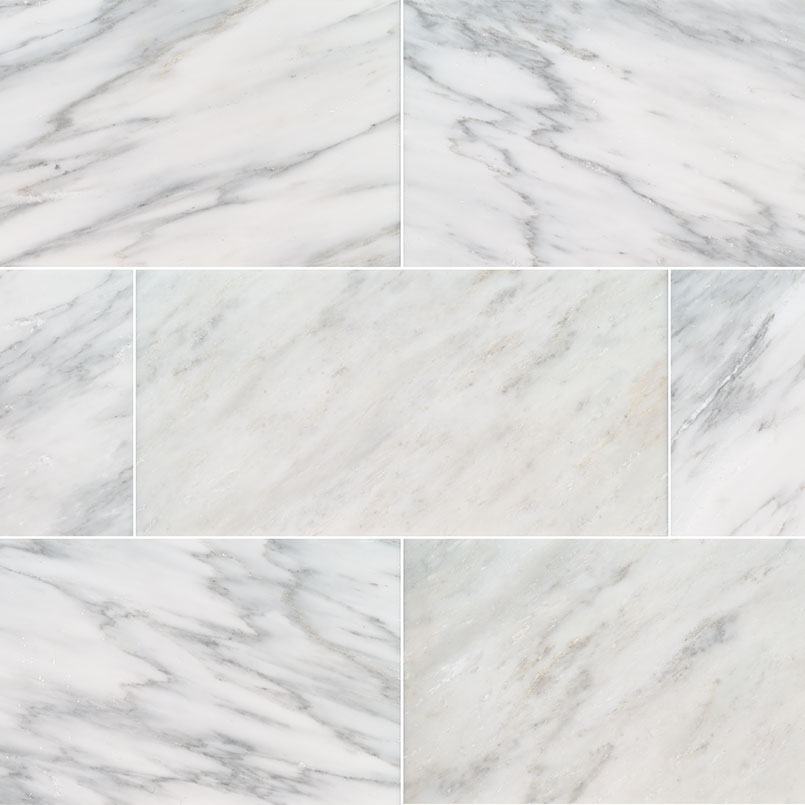 MSI Arabescato Carrara Marble 12 X 24 Honed