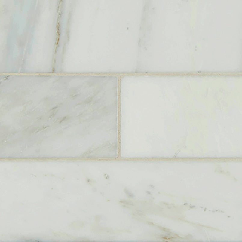 MSI Arabescato Carrara Marble 4 X 12 Honed