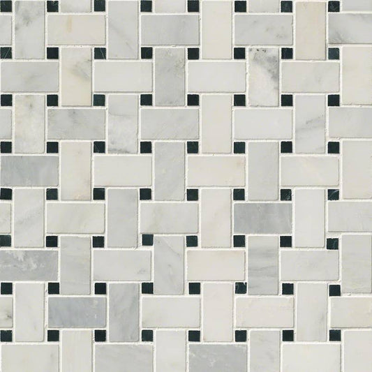 MSI Arabescato Carrara Basketweave Tile