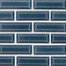 MSI Bay Blue Beveled Tile 2x6