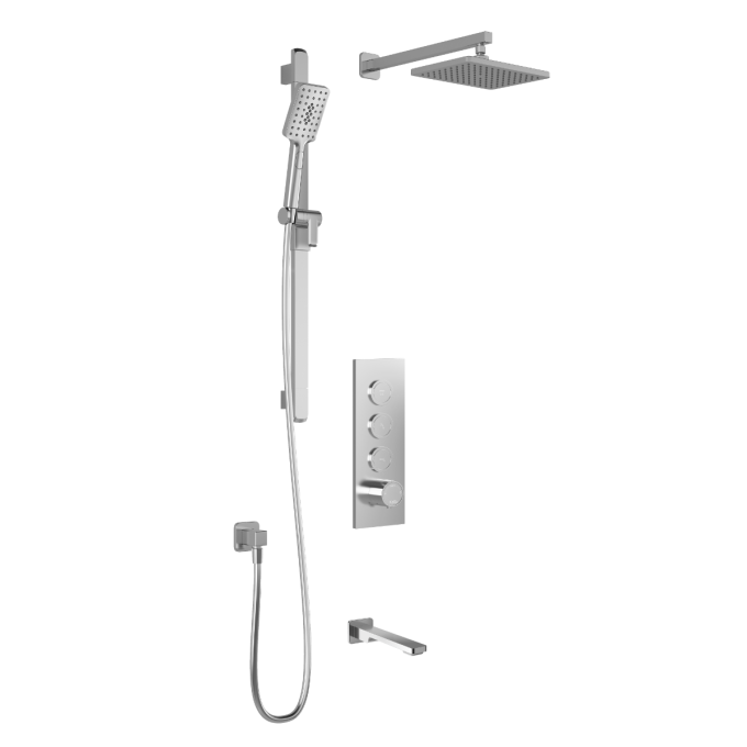 Kalia Kareo Tb3 Shower Systems With Push-button Valve (2101)