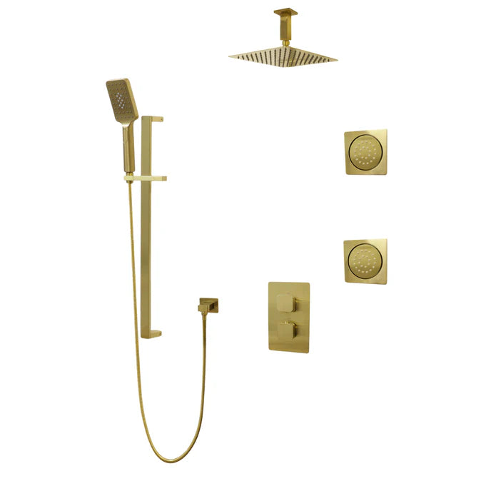 Kodaen Diamond Three Way Thermostatic Shower System - Kit 3