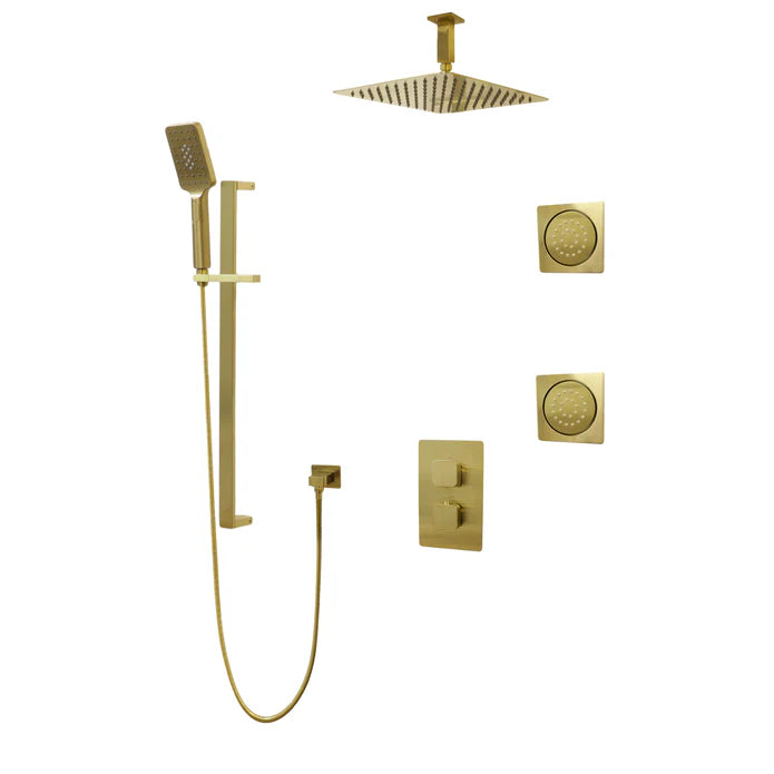 Kodaen Diamond Three Way Thermostatic Shower System - Kit 3