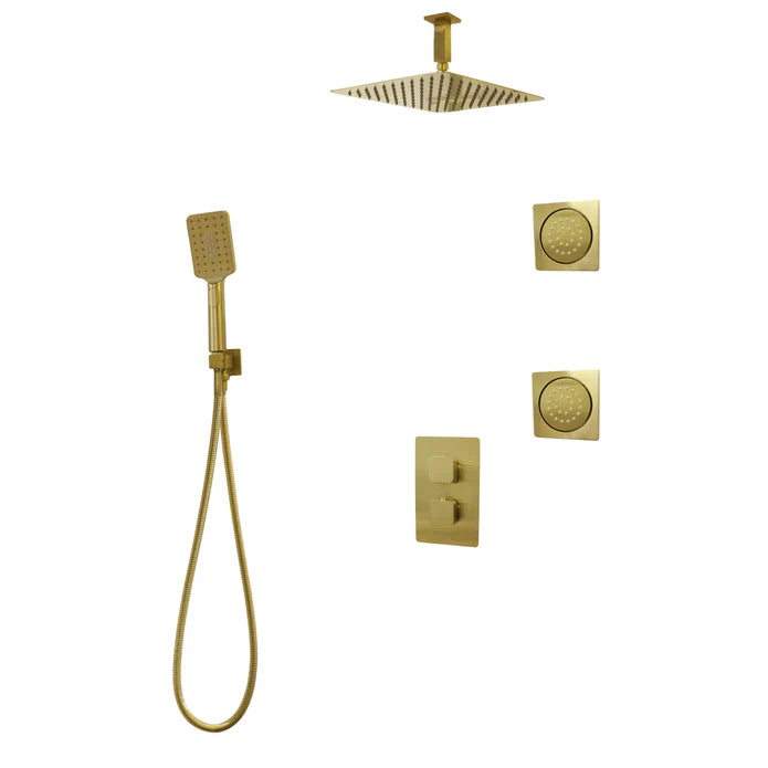 Kodaen Diamond Three Way Thermostatic Shower System - Kit 6 - F57123