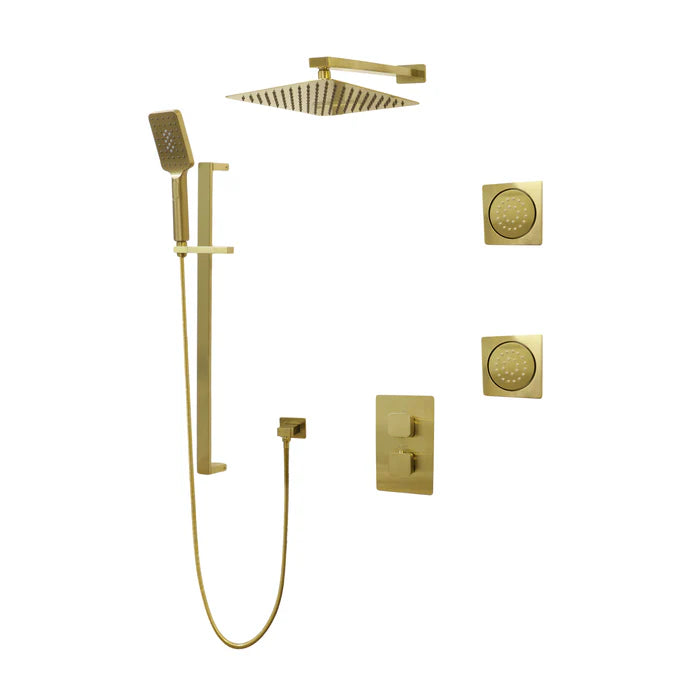 Kodaen Diamond Three Way Thermostatic Shower System - Kit 3