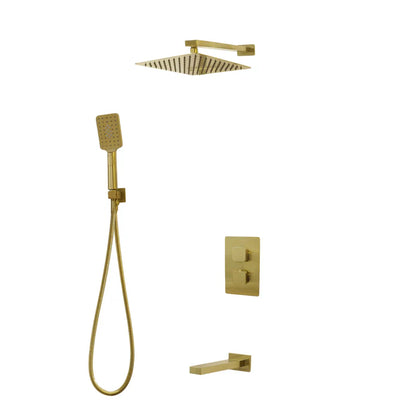 Kodaen Diamond Three Way Thermostatic Shower System - Kit 4 - F57123