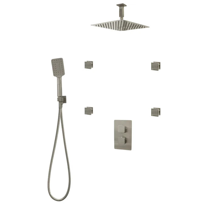 Kodaen Diamond Three Way Thermostatic Shower System - Kit 5 - F57123