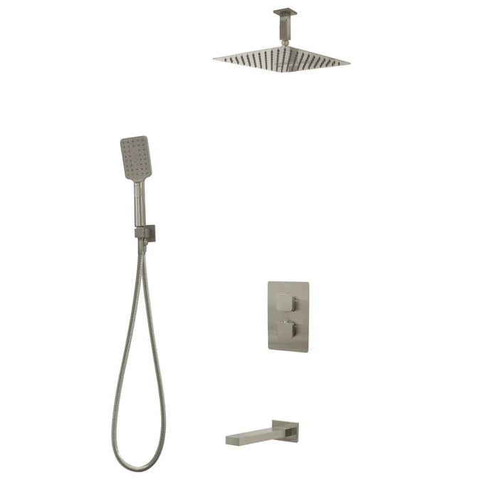 Kodaen Diamond Three Way Thermostatic Shower System - Kit 4 - F57123