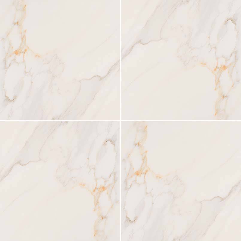 MSI Adella Calacatta Porcelain Tile 3" x 18" Bullnose Matte - Renoz