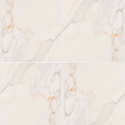 MSI Adella Calacatta Porcelain Tile 3" x 18" Bullnose Matte - Renoz