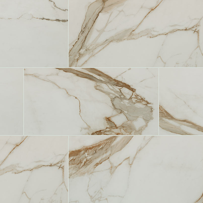 MSI Calacatta Marbella Porcelain Tile 24 x 48 Polished