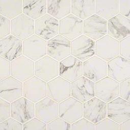 MSI Pietra Carrara 2" Hexagon Mosaic Tile