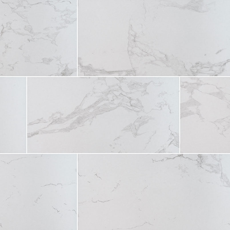 MSI Carrara Porcelain Tile 12 X 24 Polished