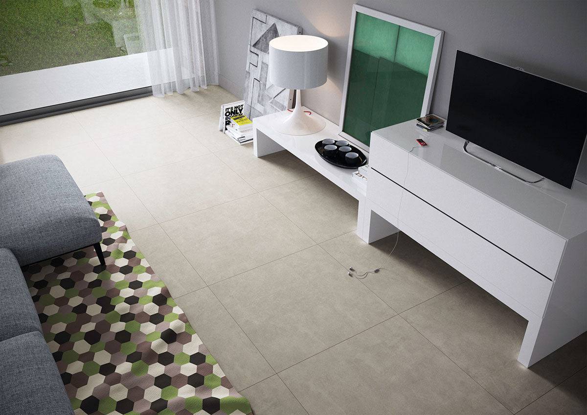 MSI Monza Cemento Porcelain Tile Matte 35" x 35" - Renoz