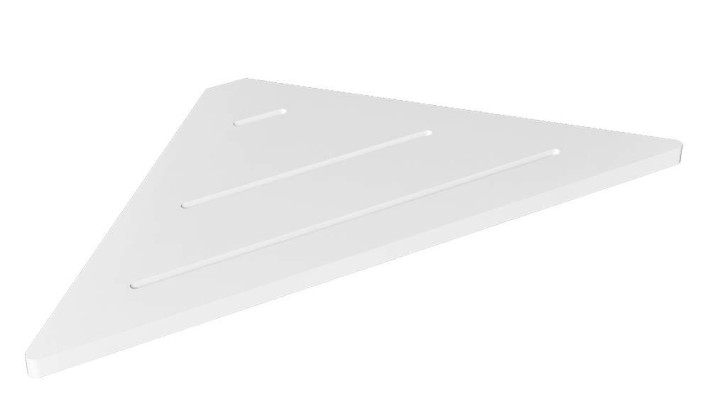 Slik Portfolio Corner Shelf Matt White 15 1/2'' X 15 1/2'' X 1 1/4'' - Renoz