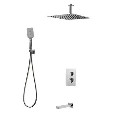 Kodaen Diamond Three Way Thermostatic Shower System - Kit 4 - F57123