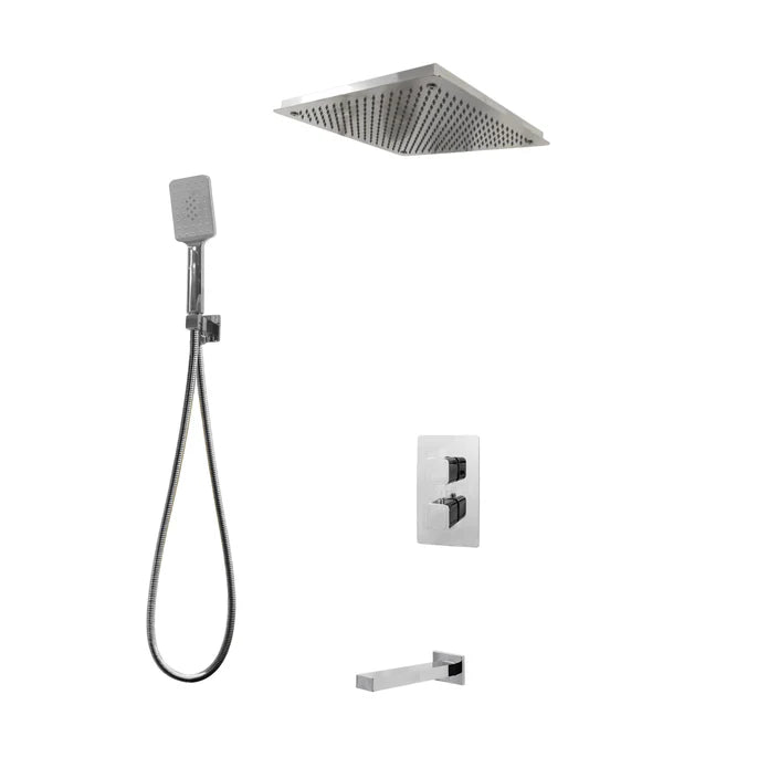 Kodaen Diamond Three Way Thermostatic Shower System - Kit 4 - F57123