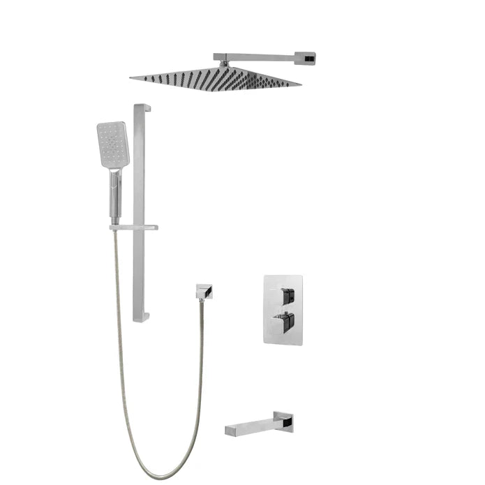 Kodaen Diamond Three Way Thermostatic Shower System - Kit 1