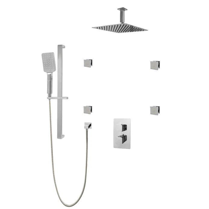 Kodaen Diamond Three Way Thermostatic Shower System - Kit 2