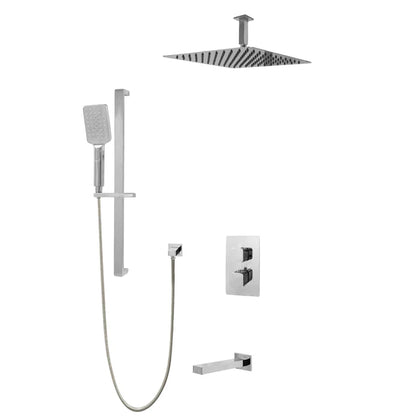 Kodaen Diamond Three Way Thermostatic Shower System - Kit 1