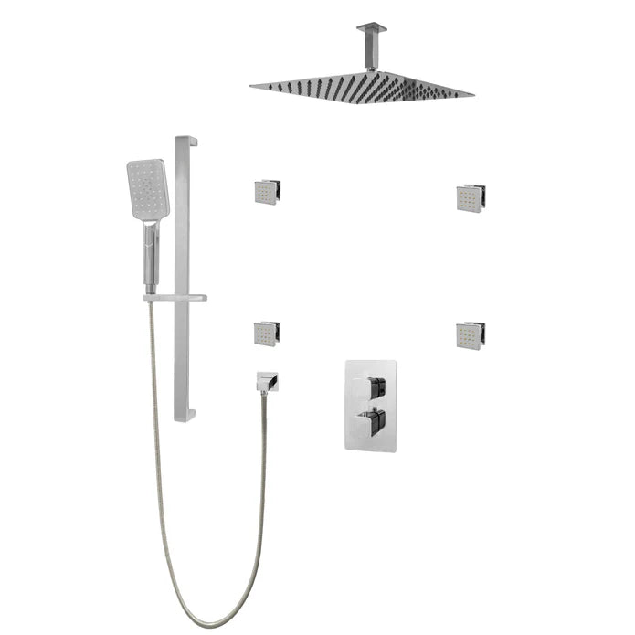 Kodaen Diamond Three Way Thermostatic Shower System - Kit 2