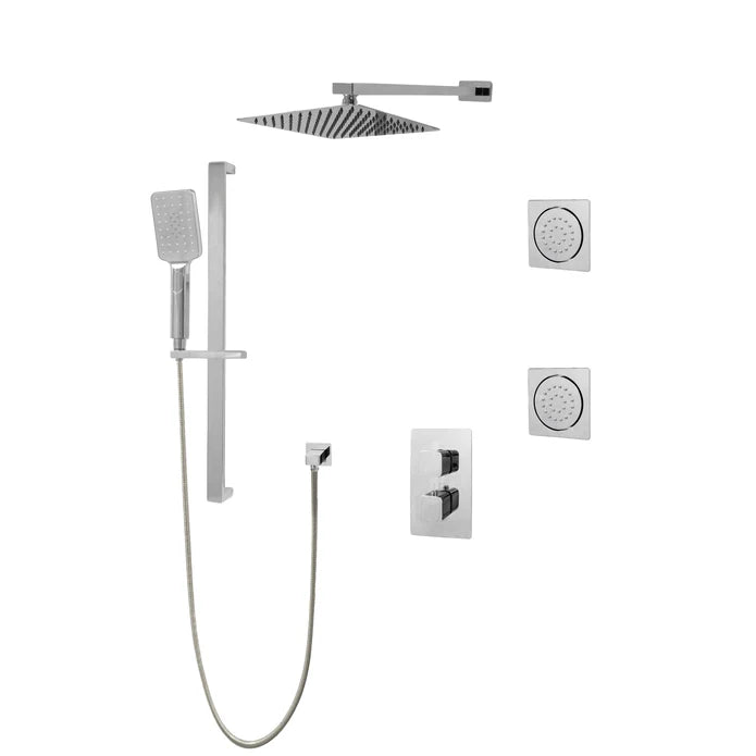 Kodaen Diamond Three Way Thermostatic Shower System - Kit 3