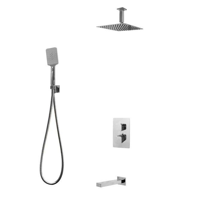 Kodaen Diamond Three Way Thermostatic Shower System - Kit 4 - F57123