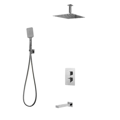 Kodaen Diamond Three Way Thermostatic Shower System - Kit 4 - F57123