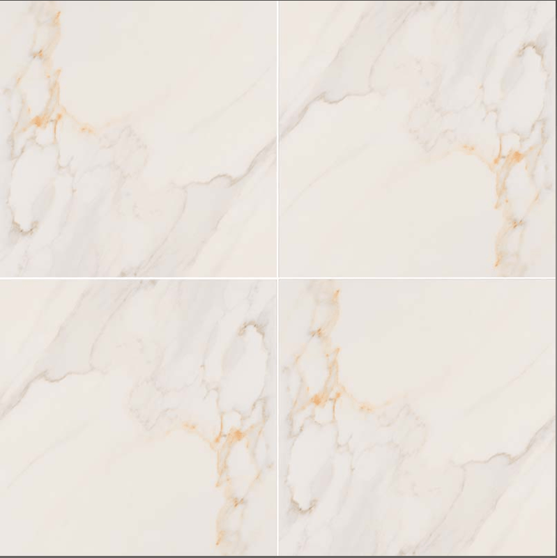 MSI Adella Calacatta Porcelain Tile Matte 18" x 18" - Renoz