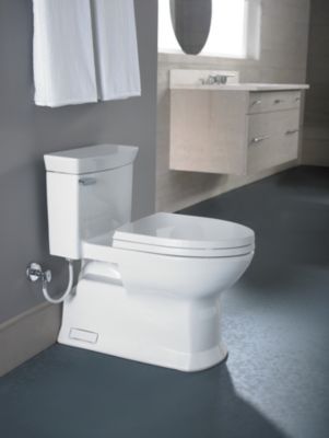 Toto Eco Soirée One Piece Elongated 1.28 GPF UnIVersal Height Skirted Toilet With Cefiontect MS964214CEFG