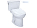 Toto Drake Transitional Two-piece Toilet With  S7  Washlet Bidet Seat - 1.28 GPF