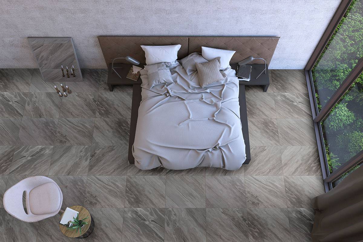 MSI Eden Bardiglio Porcelain Tile Polished 32" x 32" - Renoz