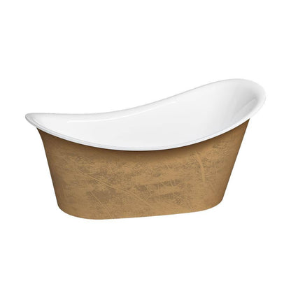 Slik Portfolio Evora Gold Tub 72.5" x 37.56" x 33.5" Gold OVF - Renoz